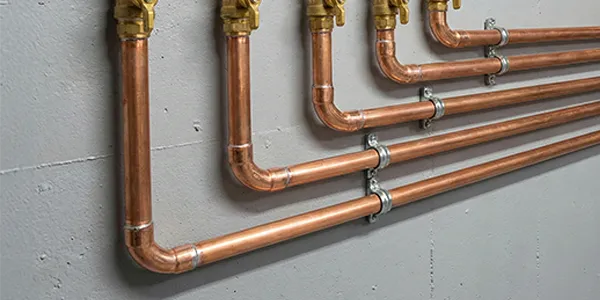 Copper repiping installation